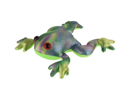 Žába plněná pískem 440 g mačkací antistresová látka 16cm v sáčku