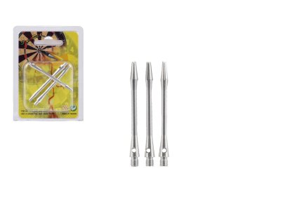 Násadky k šipkám 3ks hliník 5cm na kartě
