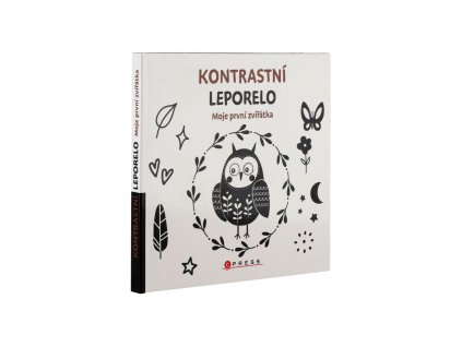 Knížka Kontrastní leporelo Moje první zvířátka 15,5x15cm 0m+