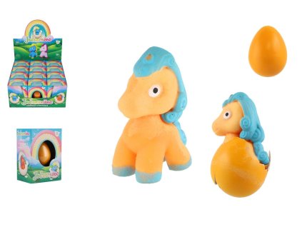 Vejce líhnoucí a rostoucí jednorožec 6cm v krabičce 8x11cm 12ks v boxu