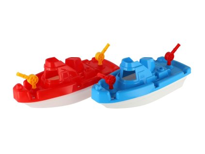 Loď rybářská do vody plast 2 barvy 12x28cm