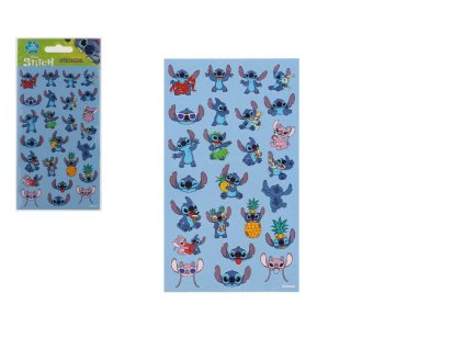 Samolepky Lilo a Stitch modré 25ks ve fólii