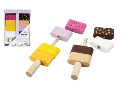 Skládanka nanuky dřevěné v  krabičce 12,5x17x1,5cm 12m+