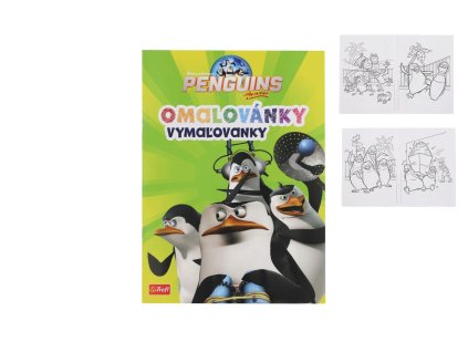 Omalovánky Tučňáci z Madagaskaru 20x27,5cm