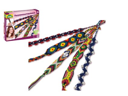 Kreativní sada Náramky přátelství v krabičce 18,5x17x4cm