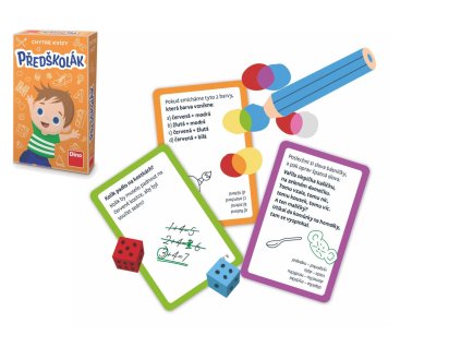 Předškolák naučná hra v krabičce 11,5x18x3,5cm