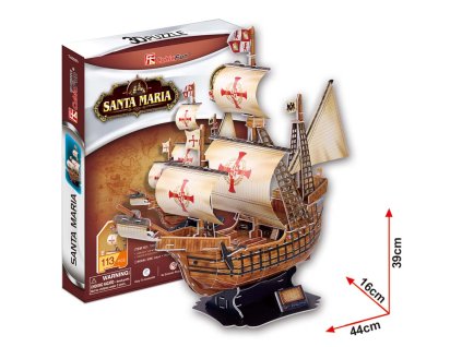 CubicFun - Puzzle 3D Santa Maria - 113 dílků