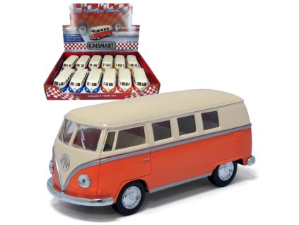 Kovový model - Autíčko 1962 Volkswagen Classical Bus (Ivory Top)