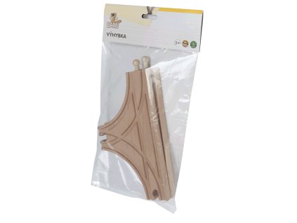 BABU vláčky - Kolej T 21,5 cm, 2ks