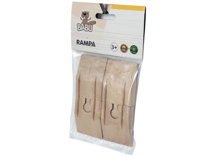 BABU vláčky - Kolej rampa 4 cm, 4ks
