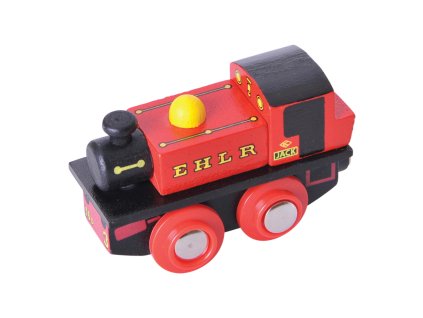 Bigjigs Rail Dřevěná replika lokomotivy EHLR Jack