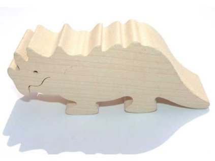 Fauna Dřevěné zvířátko Triceratops