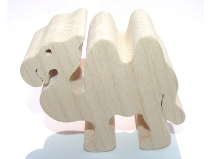 Fauna Dřevěné zvířátko velbloud