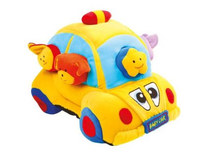 small foot Textilní auto se zasunovacími tvary