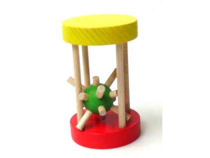 Dřevěný ježek v kleci malý