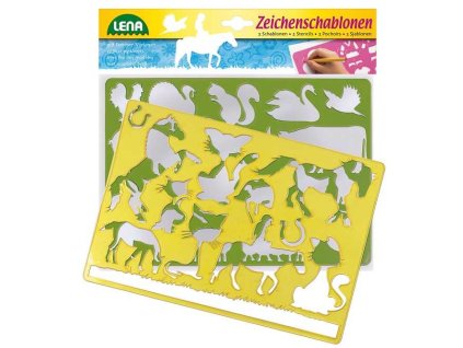 Lena Kreslící šablony koně, kočky