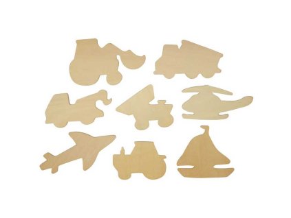 Bigjigs Toys Obkreslovací obrázky dopravních prostředků