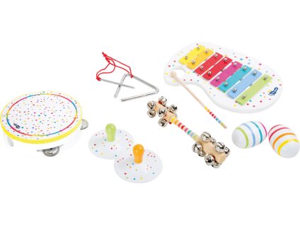 small foot Dřevěný muzikální hudební set s puntíky