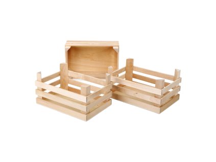 small foot Sada velká přepravka na potraviny 3 ks