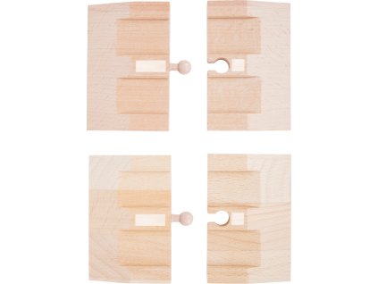 small foot Dřevěná autodráha Rampy 4 ks