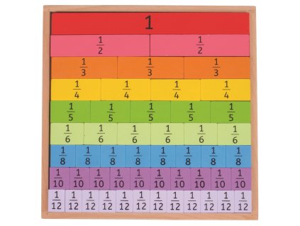 Bigjigs Toys Didaktická tabulka Zlomky