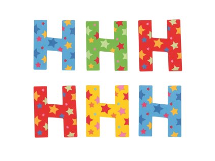 Bigjigs Toys Hvězdičkové písmenko H