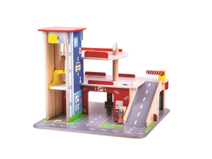 Bigjigs Toys Garáž s parkovištěm