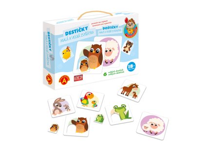 Alexander Poznávání pro nejmenší - Destičky -  malá a velká zvířátka