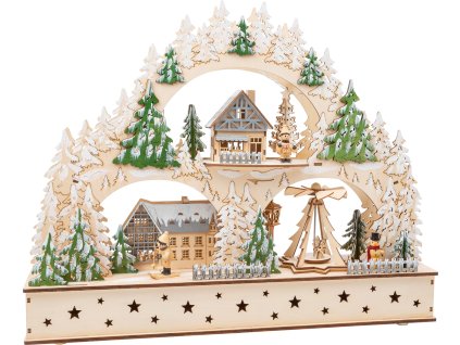 small foot Vánoční lampa zimní archa