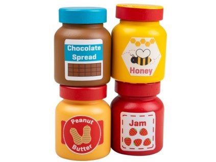 Bigjigs Toys Dřevěná sada svačinkových pomazánek