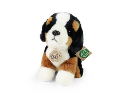 Rappa Plyšový bernský salašnický pes sedící 18 cm ECO-FRIENDLY