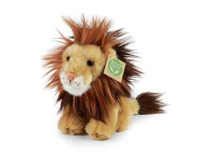 Rappa Plyšový lev sedící 18 cm ECO-FRIENDLY