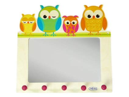 Hess Věšák se zrcadlem soví rodina