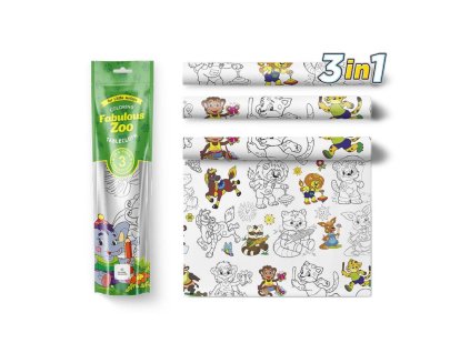 Pexi Malovací ubrusy 3 ks - Senzační zoo (Fabulous zoo)