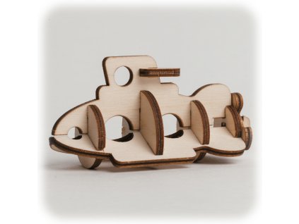 CuteWood Dřevěné 3D puzzle Ponorka