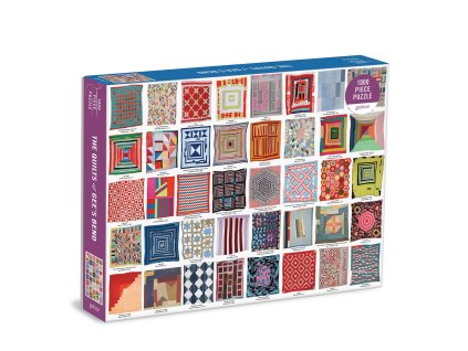 Galison Puzzle Patchworkové deky 1000 dílků
