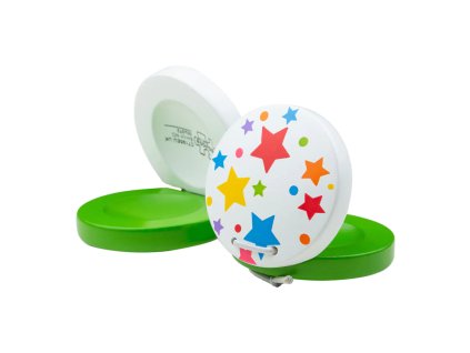 Bigjigs Toys Kastaněty hvězdičky 1 ks zelená