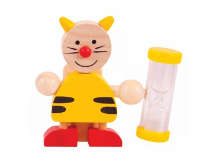 Stojánek na kartáček s přesýpacíma hodinama 1ks  Kočka