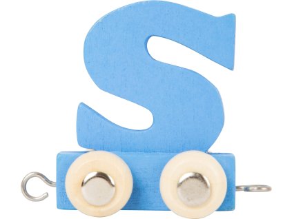 small foot Dřevěný vláček barevná abeceda písmeno S