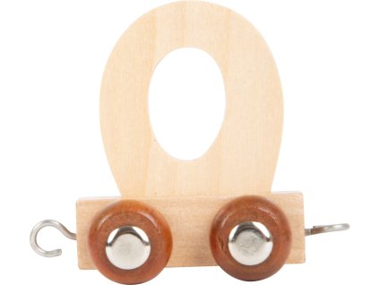 small foot Dřevěný vláček vláčkodráhy abeceda písmeno O