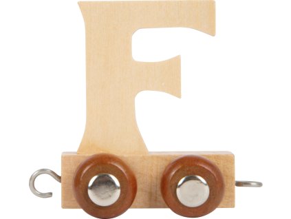 small foot Dřevěný vláček vláčkodráhy abeceda písmeno F