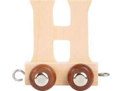 small foot Dřevěný vláček vláčkodráhy abeceda písmeno H