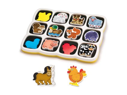 Quercetti Magnetická vkládačka Farma