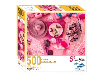 Brain Tree Puzzle Růžově prostřeno 500 dílků