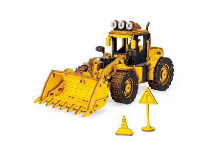 RoboTime 3D dřevěná mechanická skládačka Nakladač