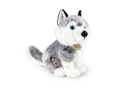 Rappa Plyšový pes husky sedící 30 cm ECO-FRIENDLY