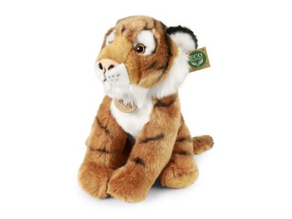 Rappa Plyšový tygr sedící 30 cm ECO-FRIENDLY