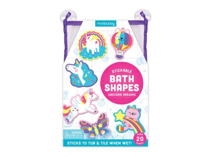 Mudpuppy Nalepovací pěnové tvary do koupele Unicorn Dreams