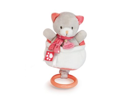 Doudou Plyšová hudební hračka 20 cm kočka