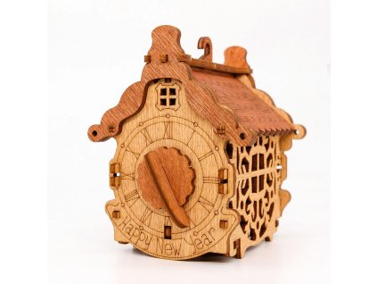 iDventure 3D dřevěná skládačka hlavolamu Šťastný nový rok